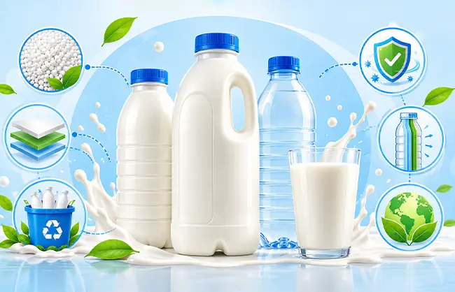 牛奶瓶吹塑常用材料对比：HDPE、PET及多层结构应用